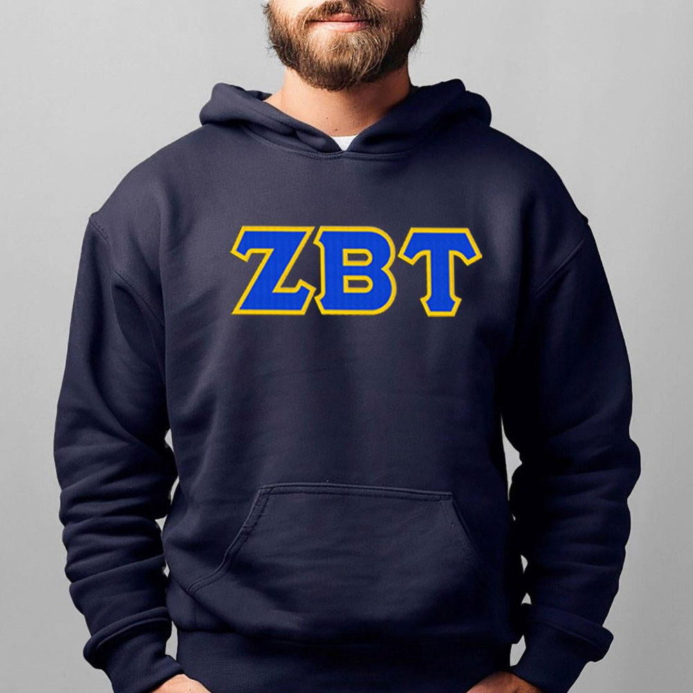 Zeta Beta Tau 2 Day Ship Twill Hooded Sweatshirt Zeta Beta Tau - 2 Day Ship Twill Hooded Sweatshirt