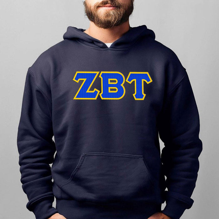 Zeta Beta Tau 2 Day Ship Twill Hooded Sweatshirt Zeta Beta Tau - 2 Day Ship Twill Hooded Sweatshirt
