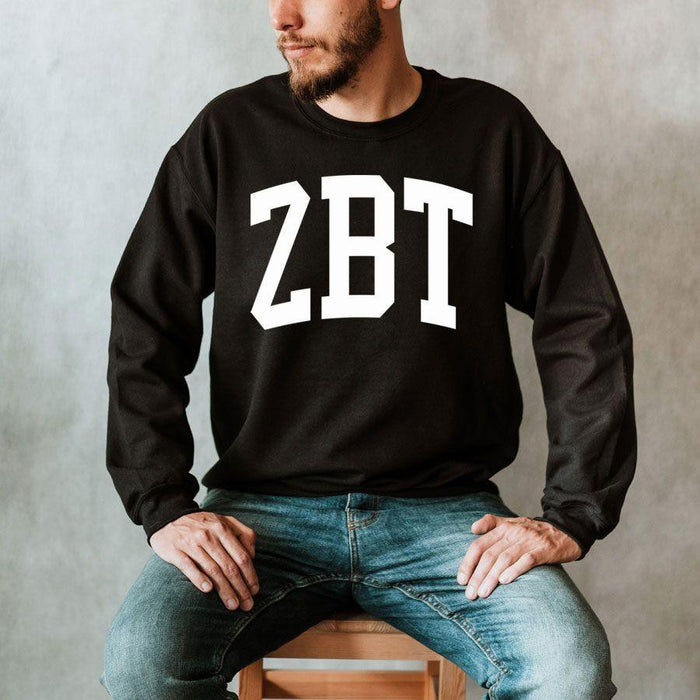 Zeta Beta Tau Arched Greek Letter Crewneck Sweatshirt Zeta Beta Tau Arched Greek Letter Crewneck Sweatshirt