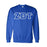 Zeta Beta Tau Fraternity Crest Shield Twill Letter Crewneck Sweatshirt Zeta Beta Tau Fraternity Crest - Shield Twill Letter Crewneck Sweatshirt