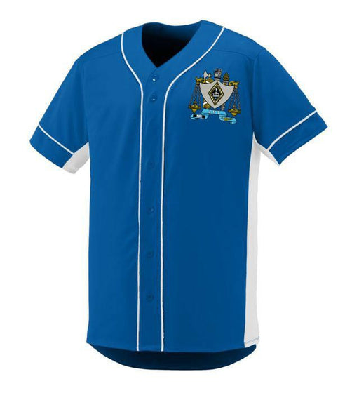 Zeta Beta Tau Zeta Beta Tau Game 7 Full-Button Baseball Jersey
