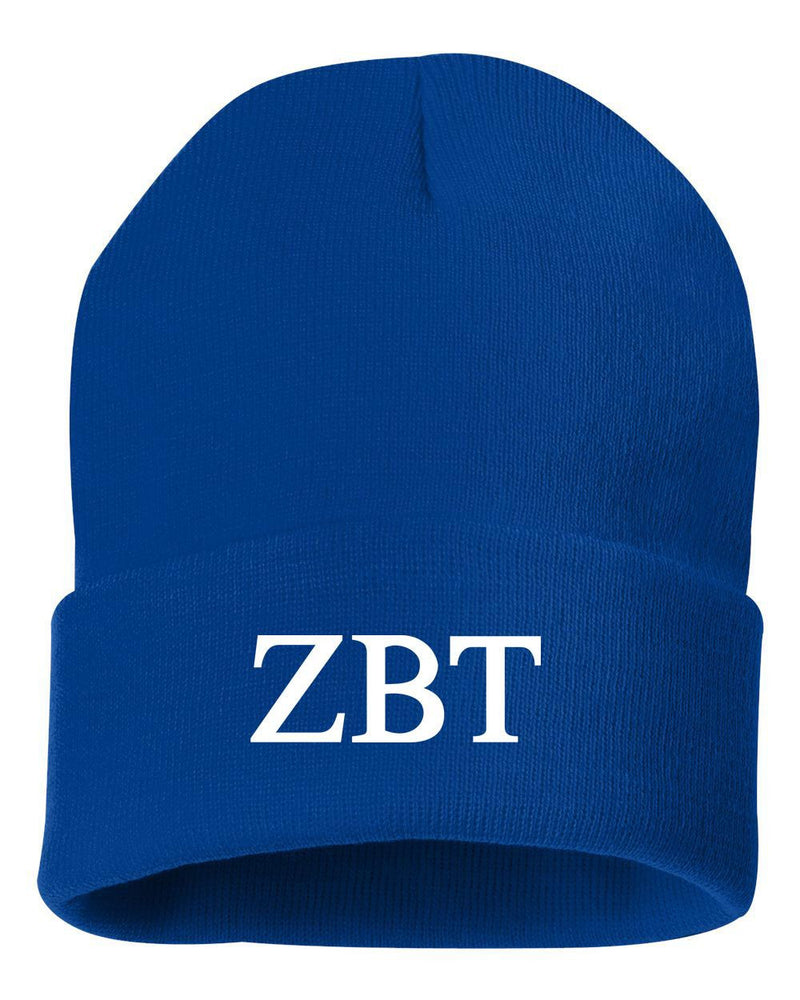 Zeta Beta Tau Greek Letter Knit Cap Zeta Beta Tau Greek Letter Knit Cap