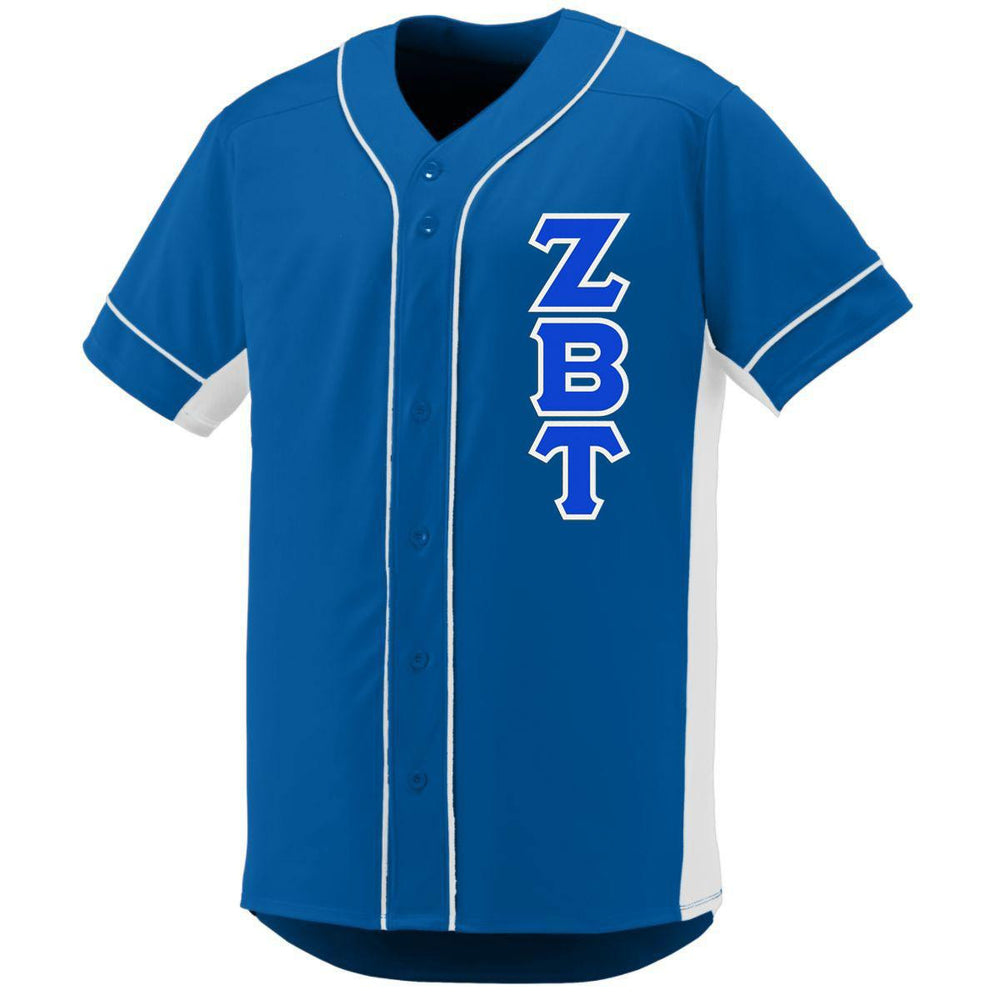 Zeta Beta Tau Lettered Baseball Jersey Zeta Beta Tau Lettered Baseball Jersey