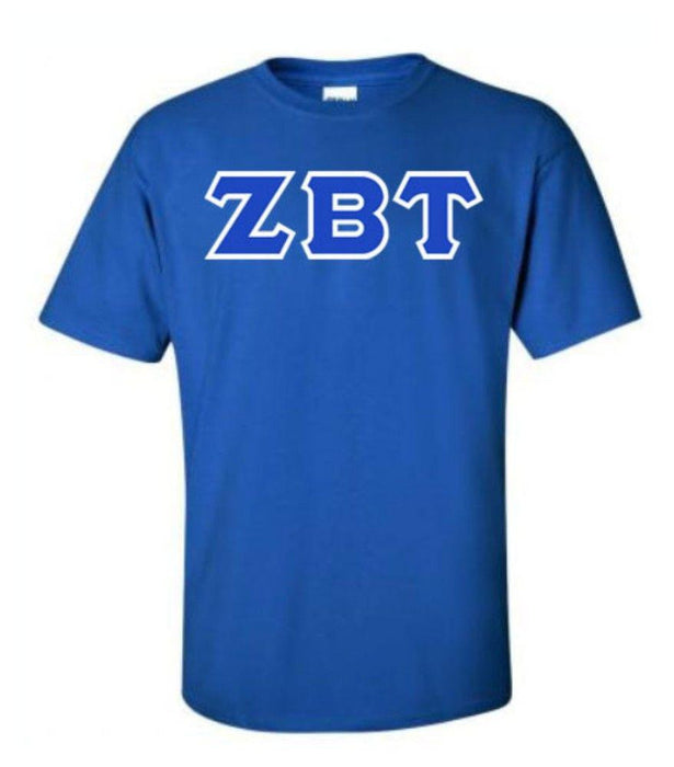 Zeta Beta Tau Lettered T Shirt Zeta Beta Tau Lettered T-Shirt