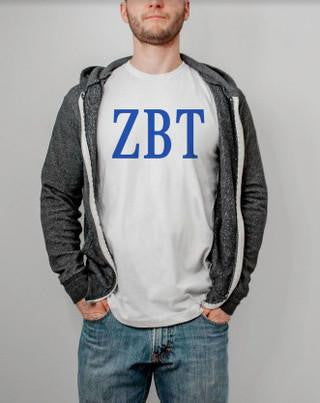 Printify Zeta Beta Tau Lettered Tee $24.95 ZETA BETA TAU LETTERED TEE - $24.95