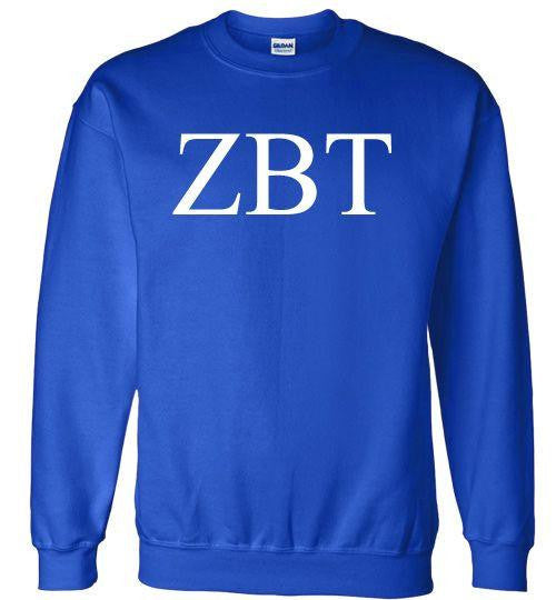 Zeta Beta Tau Lettered World Famous Greek Crewneck Zeta Beta Tau Lettered World Famous Greek Crewneck