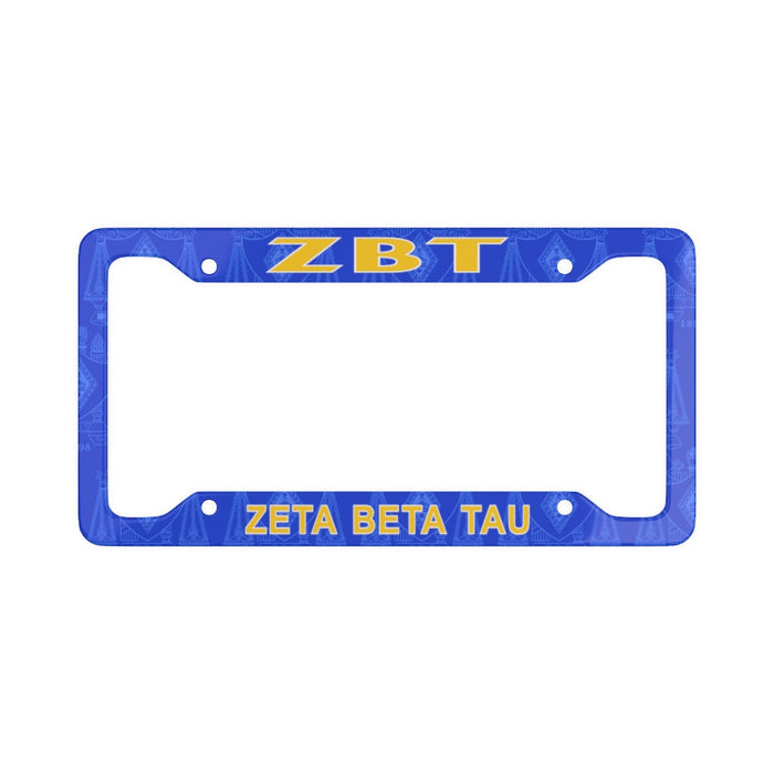 Zeta Beta Tau License Plate Frame New Zeta Beta Tau License Plate Frame - New
