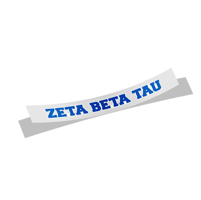 Zeta Beta Tau Long Window Sticker Zeta Beta Tau Long Window Sticker