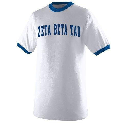 Zeta Beta Tau Ringer T-shirt