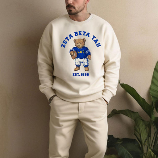 Zeta Beta Tau Zeta Beta Tau Teddy Bear Crewneck Sweatshirt