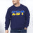 Printify Zeta Beta Tau Two Toned Greek Lettered Crewneck Sweatshirts Zeta Beta Tau Two Toned Greek Lettered Crewneck Sweatshirts