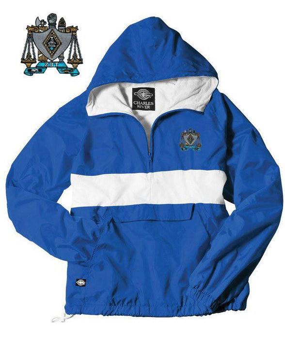 Zeta Beta Tau Windbreaker Pullover Zeta Beta Tau Windbreaker Pullover