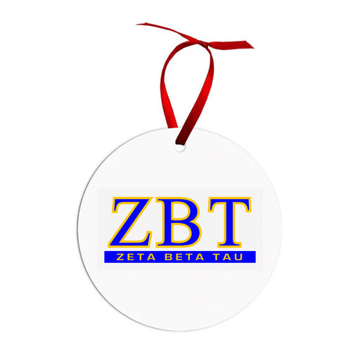 Zeta Beta Tau Zeta Beta Tau Classic Circle Ornaments