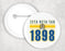 Zeta Beta Tau Est Year Button Zeta Beta Tau Est Year Button