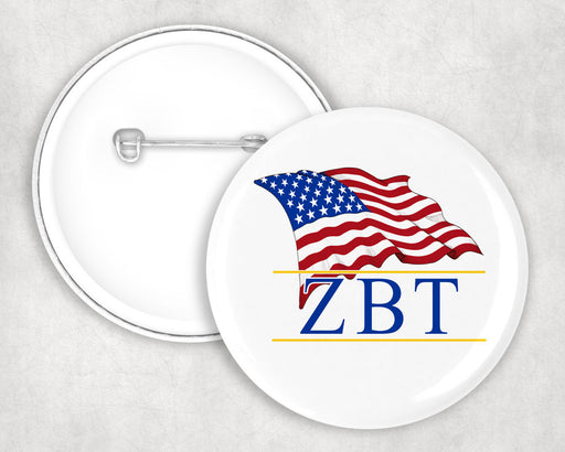 Zeta Beta Tau Zeta Beta Tau Patriot Button