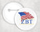 Zeta Beta Tau Patriot Button Zeta Beta Tau Patriot Button