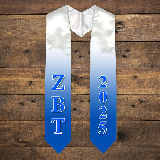 Zeta Beta Tau Zeta Beta Tau Extra Fancy Greek Graduation Stole W Year