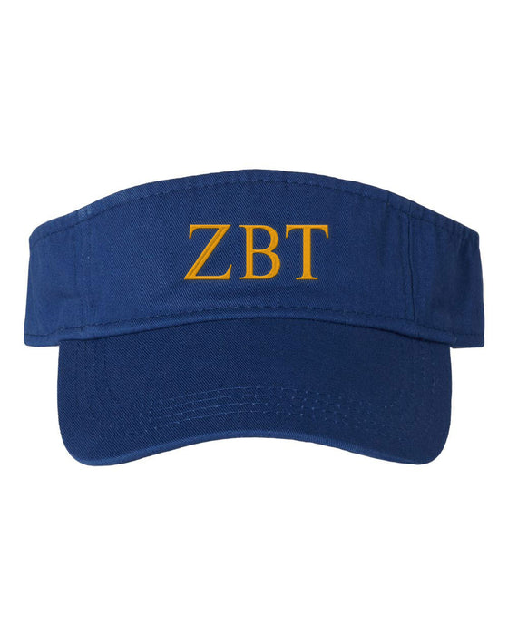 Zeta Beta Tau Greek Letter Visor Zeta Beta Tau Greek Letter Visor