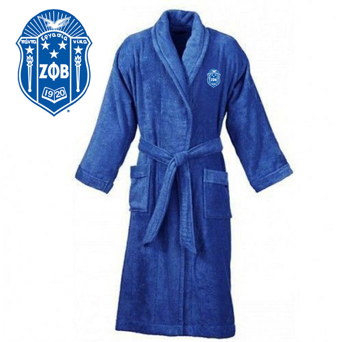 Discount Zeta Phi Beta Crest Bathrobe DISCOUNT-Zeta Phi Beta Crest  Bathrobe