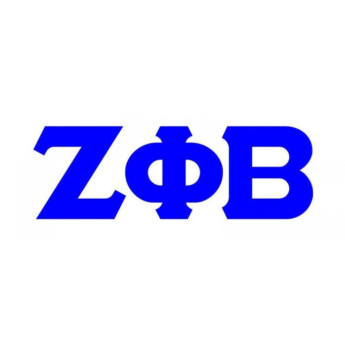 Zeta Phi Beta Big Greek Letter Window Sticker Decal Zeta Phi Beta Big Greek Letter Window Sticker Decal