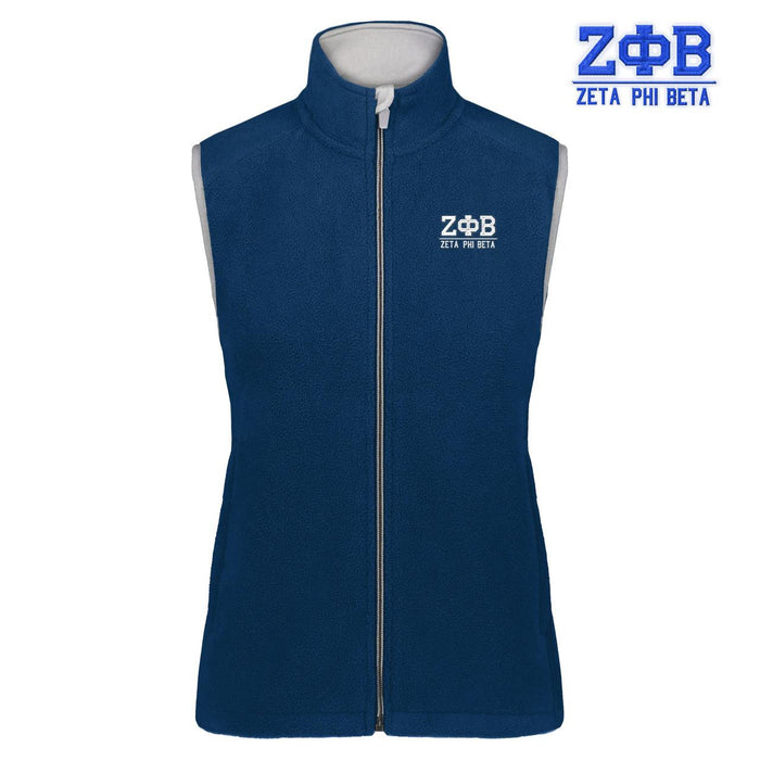 Zeta Phi Beta Chill Fleece Vest Zeta Phi Beta Chill Fleece Vest