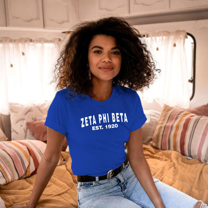 Zeta Phi Beta Est T Shirts Zeta Phi Beta Est T-shirts