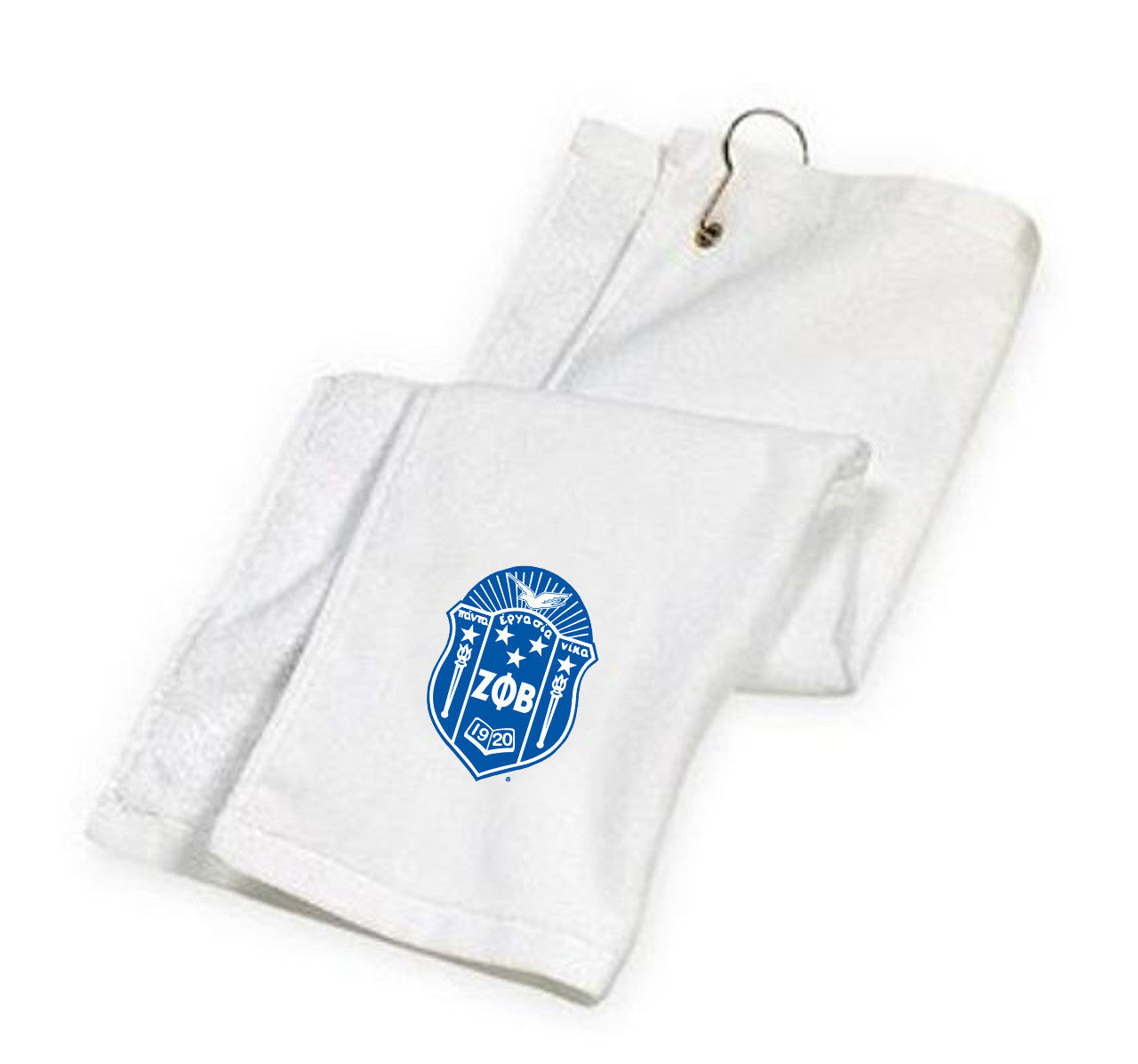 Discount Zeta Phi Beta Crest Golf Towel DISCOUNT-Zeta Phi Beta Crest Golf Towel
