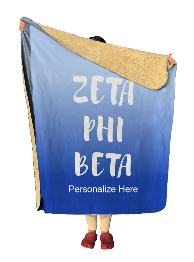 Zeta Phi Beta Gradient Sherpa Lap Blanket Zeta Phi Beta Gradient Sherpa Lap Blanket