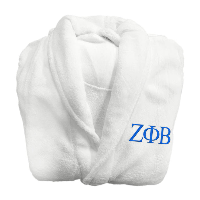 Zeta Phi Beta Greek Letter Bathrobe Zeta Phi Beta Greek Letter Bathrobe