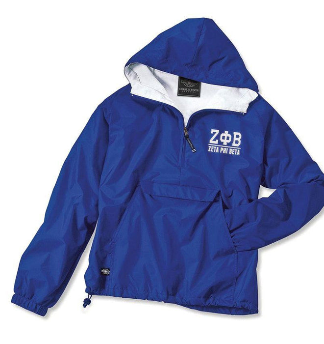 Zeta Phi Beta Greek Letter Windbreaker Pullovers Zeta Phi Beta Greek Letter Windbreaker Pullovers