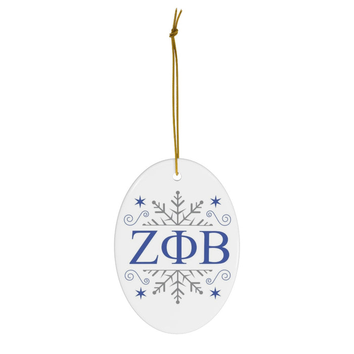 Zeta Phi Beta Holiday Color Snowflake Christmas Ornaments Zeta Phi Beta Holiday Color Snowflake Christmas Ornaments