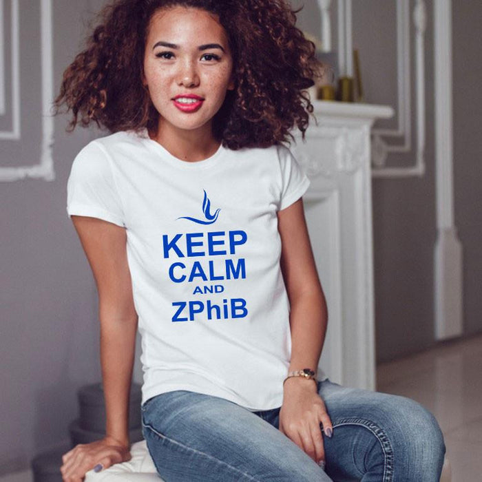 Printify Zeta Phi Beta Keep Calm Tees Zeta Phi Beta Keep Calm Tees