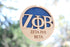 Zeta Phi Beta Laser Carved Greek Letter Ornament 3" Round Zeta Phi Beta Laser Carved Greek Letter Ornament - 3