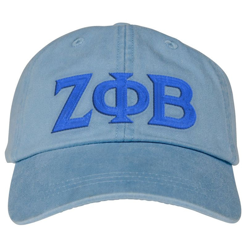 Zeta Phi Beta Lettered Premium Pastel Hat Zeta Phi Beta Lettered Premium Pastel Hat