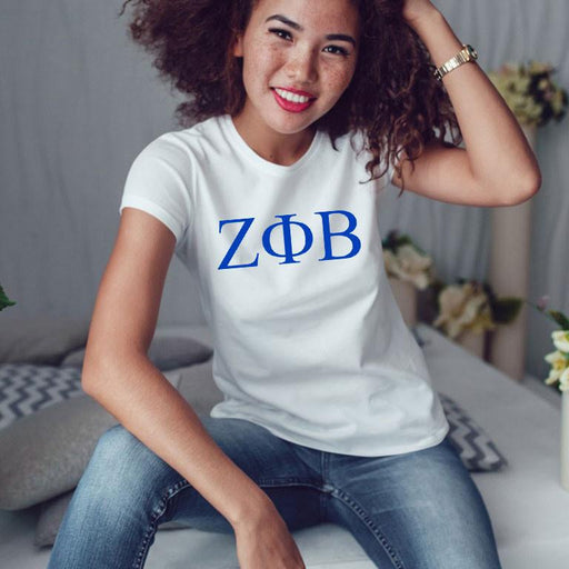 Zeta Phi Beta Zeta Phi Beta Lettered Tees