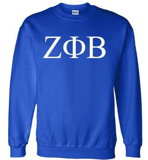 Zeta Phi Beta Zeta Phi Beta Lettered World Famous Greek Crewneck