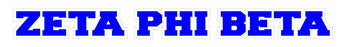 Zeta Phi Beta Long Window Sticker Zeta Phi Beta Long Window Sticker