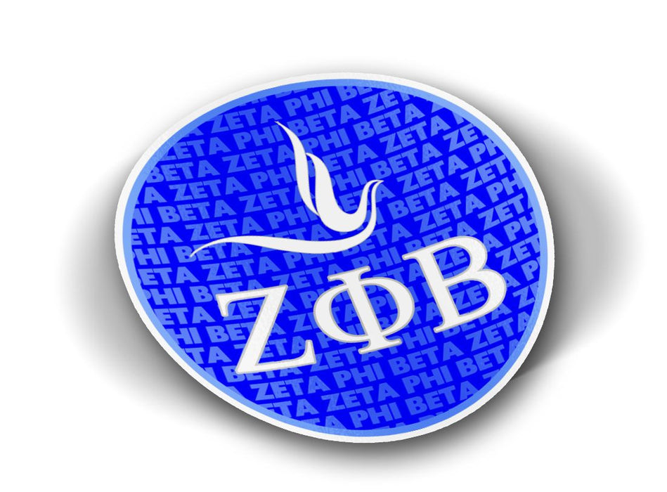 Zeta Phi Beta Mascot Round Decals Zeta Phi Beta Mascot Round Decals