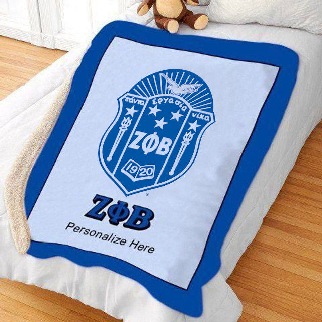 Zeta Phi Beta Sherpa Lap Blanket Zeta Phi Beta Sherpa Lap Blanket