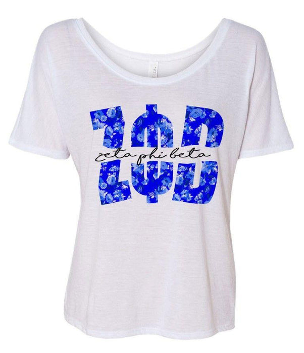 Greekgear Zeta Phi Beta Slouchy T Shirt Zeta Phi Beta Slouchy T-Shirt