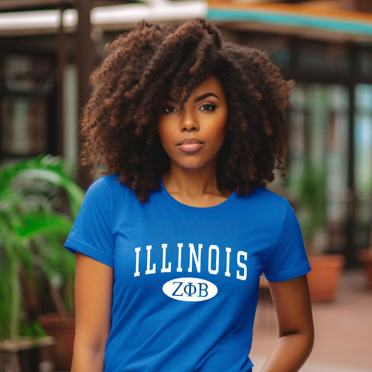 Zeta Phi Beta State Tee Zeta Phi Beta State Tee