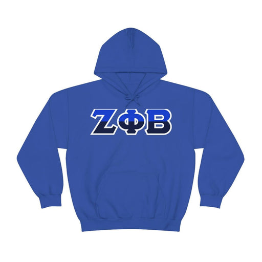 Zeta Phi Beta Zeta Phi Beta Two Tone Lettered Hooded Sweatshirts