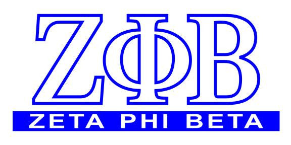 Zeta Phi Beta Custom Sticker Personalized Zeta Phi Beta Custom Sticker - Personalized