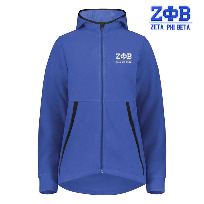 Zeta Phi Beta Chill Full Zip Hoodie Zeta Phi Beta Chill Full Zip Hoodie