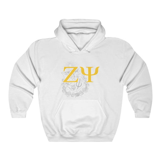 Zeta Psi Crest World Famous Hooded Sweatshirt