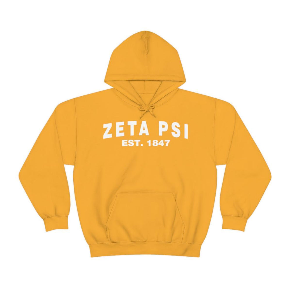 Zeta Psi Established Hooded Sweatshirts Zeta Psi Established Hooded Sweatshirts