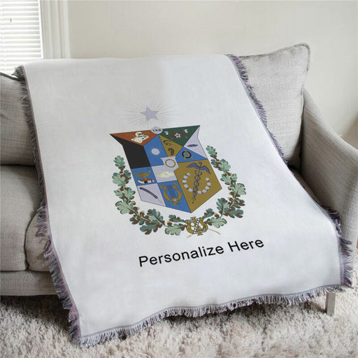 Homedecorgifts Zeta Psi Full Color Crest Afghan Blanket Throw