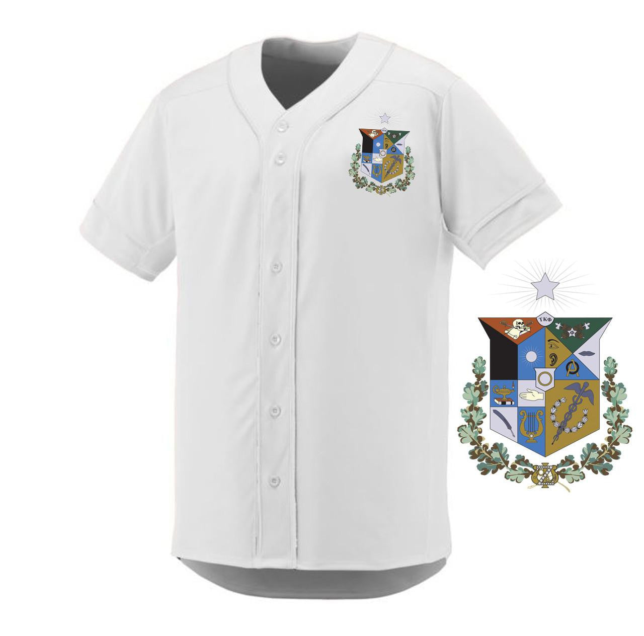 Zeta Psi Game 7 Full Button Baseball Jerseys Zeta Psi Game 7 Full-Button Baseball Jerseys