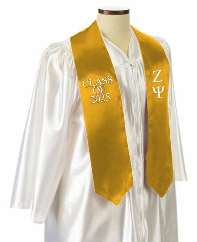 Zeta Psi Embroidered Graduation Sash Stole Zeta Psi Embroidered Graduation Sash Stole