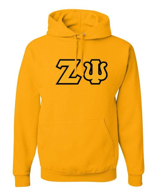Zeta Psi Lettered Hooded